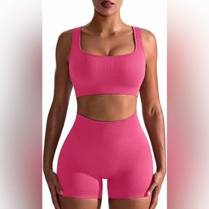 Two piece cute workout set